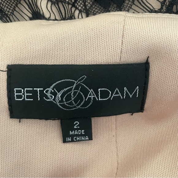 Betsy & Adams Victorian All Over Lace Beaded Jeweled Maxi Gown 37490 - Picture 10 of 13